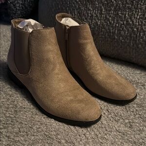 Tan Suede Ankle Boots